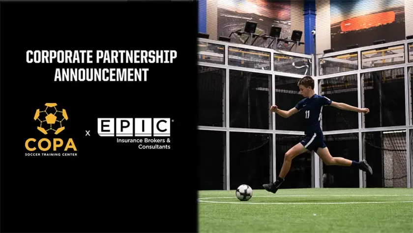 COPA Soccer Training Center Partners with EPIC Insurance Brokers & Consultants